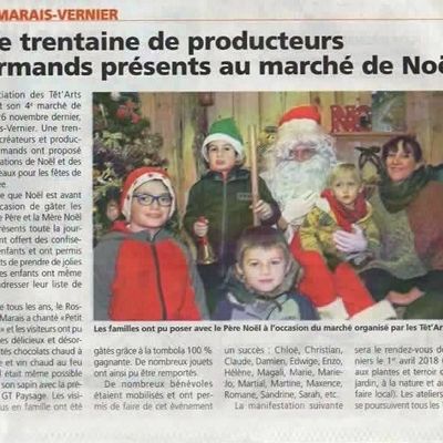 Et dans l'Eveil de Pont Audemer: le Marché de Noël du Marais Vernier 2017