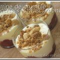 Verrines de crumble à la cerise et sa mousse de mascarpone