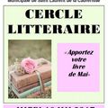 Cercle littéraire le 16 mai 2017