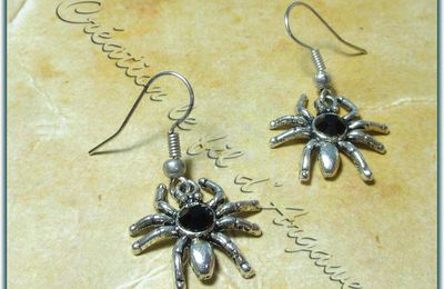 Boucles d'oreilles Araignées