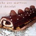 Bûche aux marrons et chocolat