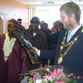 Congolese Community in Galway & Niall ó Brolcháin then the Mayor of Galway