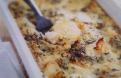 Gratin de chèvre au thym