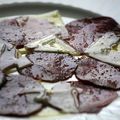 Carpaccio de betterave au comté