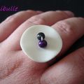 REF 1667 : Bague Ecume violette (COMMANDE)