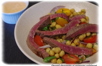 SALADE DE BOEUF AUX POIS CHICHES