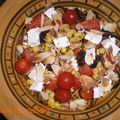 salade composée aux amandes effilées