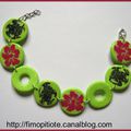 Bracelet tortue en pate fimo...