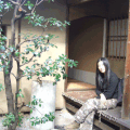 A break at the tea house of Kyoto National Museum (2)