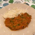 Lentilles corail aux tomates et coco