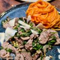 Straccetti con la rucola