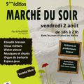 Marché du soir de Treffort, vendredi 2 août 2013