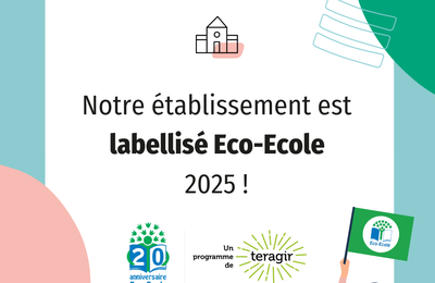 Label 2025 Or Eco-Ecole pour l'eau !