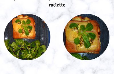 Croque-Monsieur au pesto rosso, truite fumée et fromage à raclette