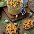 Rillettes de carottes à l'Orientale {Pistaches & raisins secs} #vegan #raw