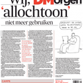 Bannir le mot "allochtone" ? (presse belge)