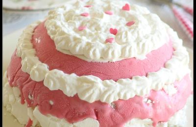 Vacherin à la framboise.