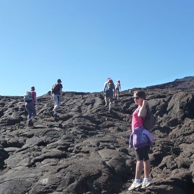 Nous rechaussons nos chaussures de rando ....