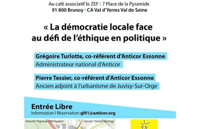 "la démocratie locale face au défi de l'éthique en politique"