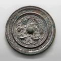 A silvery bronze circular mirror, Sui dynasty (AD 581-618)