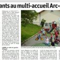 Vu dans la presse : 40 enfants au multi-accueil Arc-en-Ciel (ER 02/06/2017)