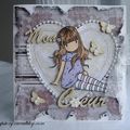 Carte ''Mon coeur'' avec Sugar Nellie