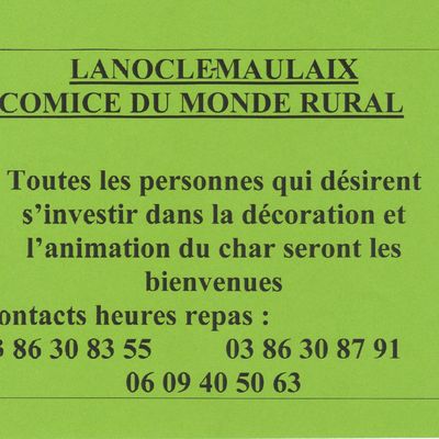 Comice du monde rural