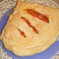 Fougasse tomate-jambon