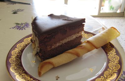 Entremets chocolat noisette "version CAP pâtissier"