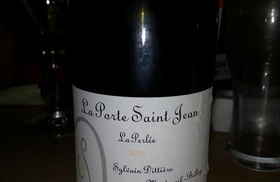 domaine La Porte Saint Jean 2016 vin de france blanc " la perlée"