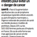 Implants mammaires interdits