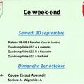 Agenda du week-end ( 30 sept. & 1 oct. 2023)