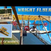 Wright Flyer III de 1905 à l'échelle 1:4, construit et piloté par Bert Schoofs