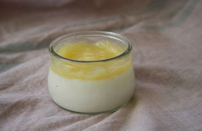 Panna cotta au sirop d’orgeat et citron vert