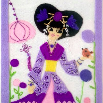 Princesse d'Asie à l'oiseau