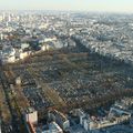 Le cimetière Montparnase vu d'en haut