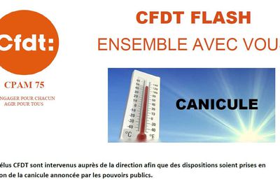 [PUBLICATIONS] TRACT CFDT CPAM 75 : Canicule