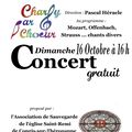 concert donné par la Chorale Charly par Choeur, Dimanche 16 Octobre 2016 à 16 heures