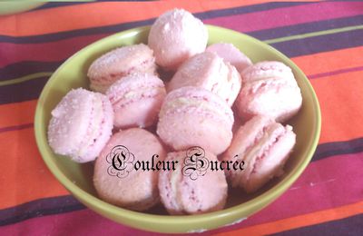 Macaron au Chocolat blanc et Noix de coco.