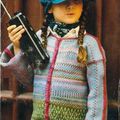 Gilet jacquard 7 couleurs pour enfants