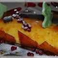 Bûche crème d'amandes et abricots