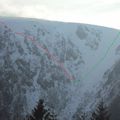 Alpinisme solo dans le couloir en Y