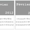 Calendrier 2012