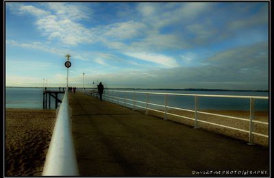 Arcachon, sur la jetée du Mouleau