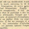 Castelsarrasin, la mort d'un résistant