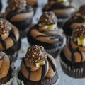 Un anniversaire princesse - cupcakes au chocolat nutella - Ferrero Rocher