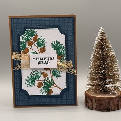 Vœux en bleu & lin : un duo naturel ❄️🌾