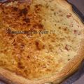 Quiche au boursin noix et figues et jambon