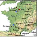 Le TOUR DE FRANCE à BERGERAC .. en 1961 et 1994