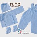 TUTO tricot bb BOUTIQUE bebe modele layette bébé et patron a tricoter Explications brassière, bonnet, bloomer, chaussons